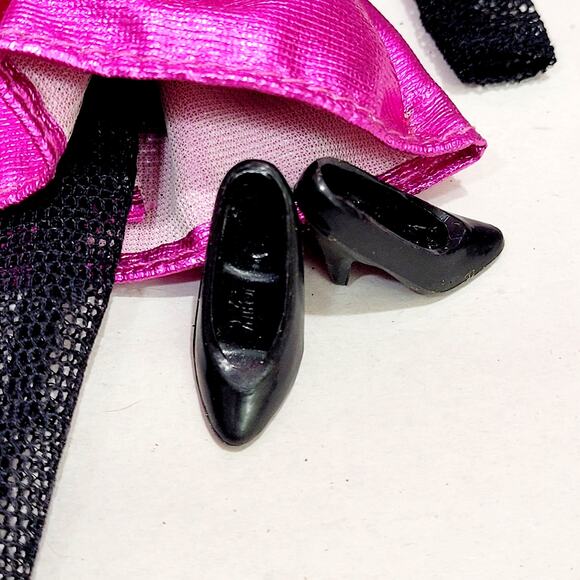 Barbie Fashion Avenue #14980 Purple Black Party Dress Outfit Clothes 1995 - Picture 3 of 7